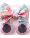 Kids Sunglasses Hair Band Set Fashion Boys And Girls Cute UV Protection Eye Protection Toy Sunglasses Headband Cover