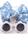 Kids Sunglasses Hair Band Set Fashion Boys And Girls Cute UV Protection Eye Protection Toy Sunglasses Headband Cover